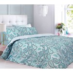 Спален комплект "Paisley Aqua" - двулицев
