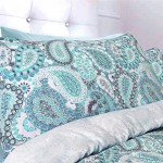 Спален комплект "Paisley Aqua" - двулицев